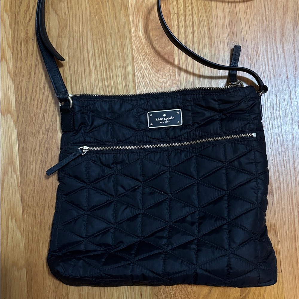 Kate Spade Black Quilted Crossbody Bag